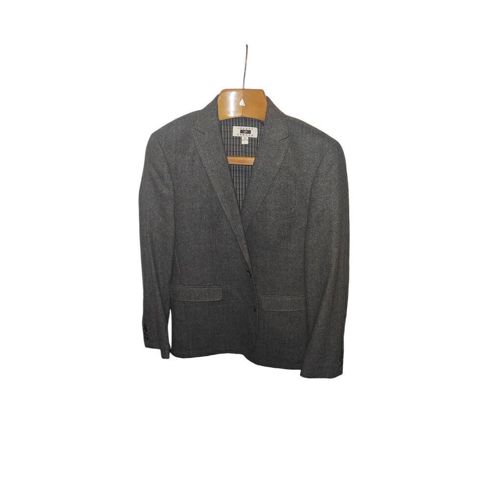 Joseph Abboud Brown Herringbone Wool Blend Sport Coat Size Medium (38-40)